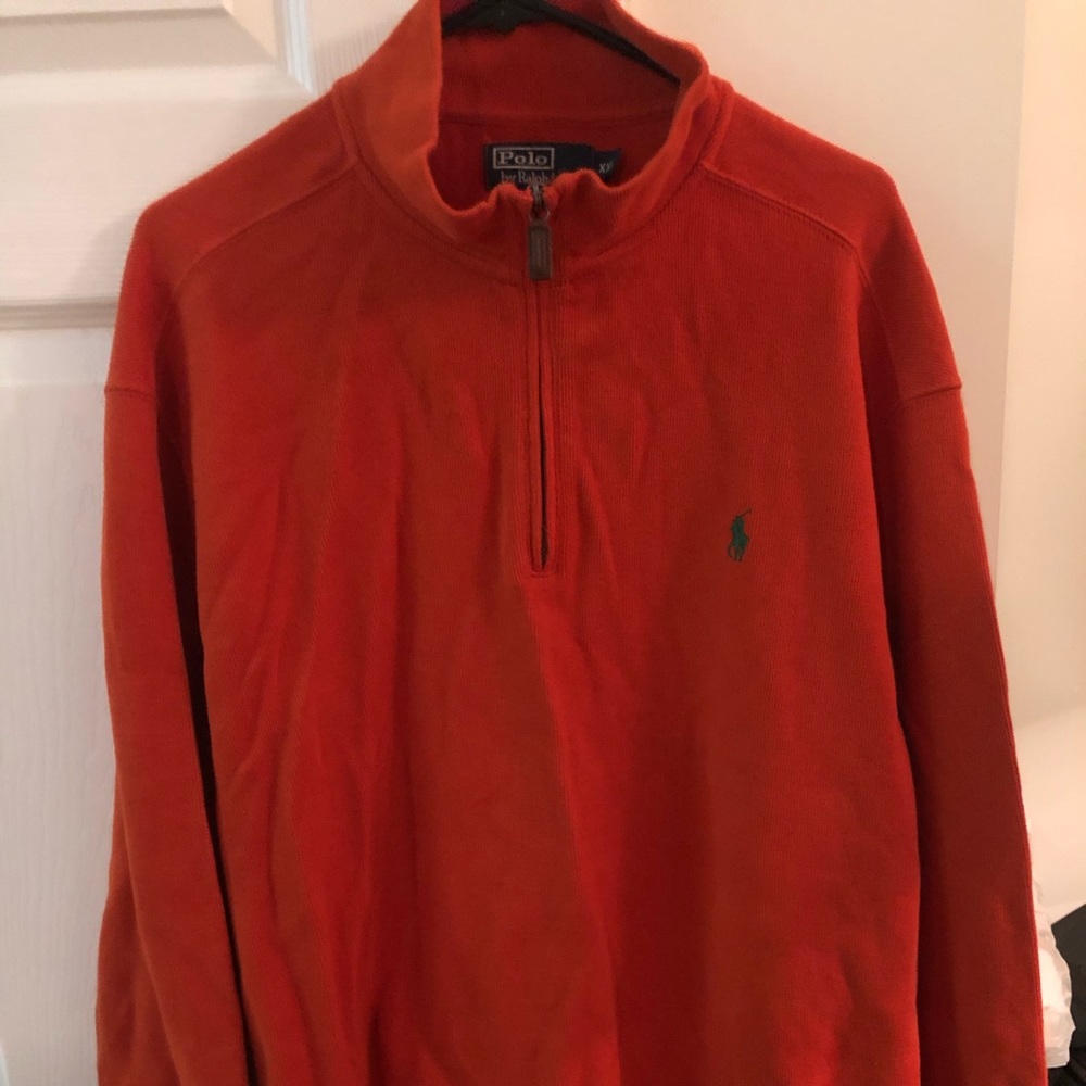 Men’s Polo Ralph Lauren Pullover Orange/Green XXL